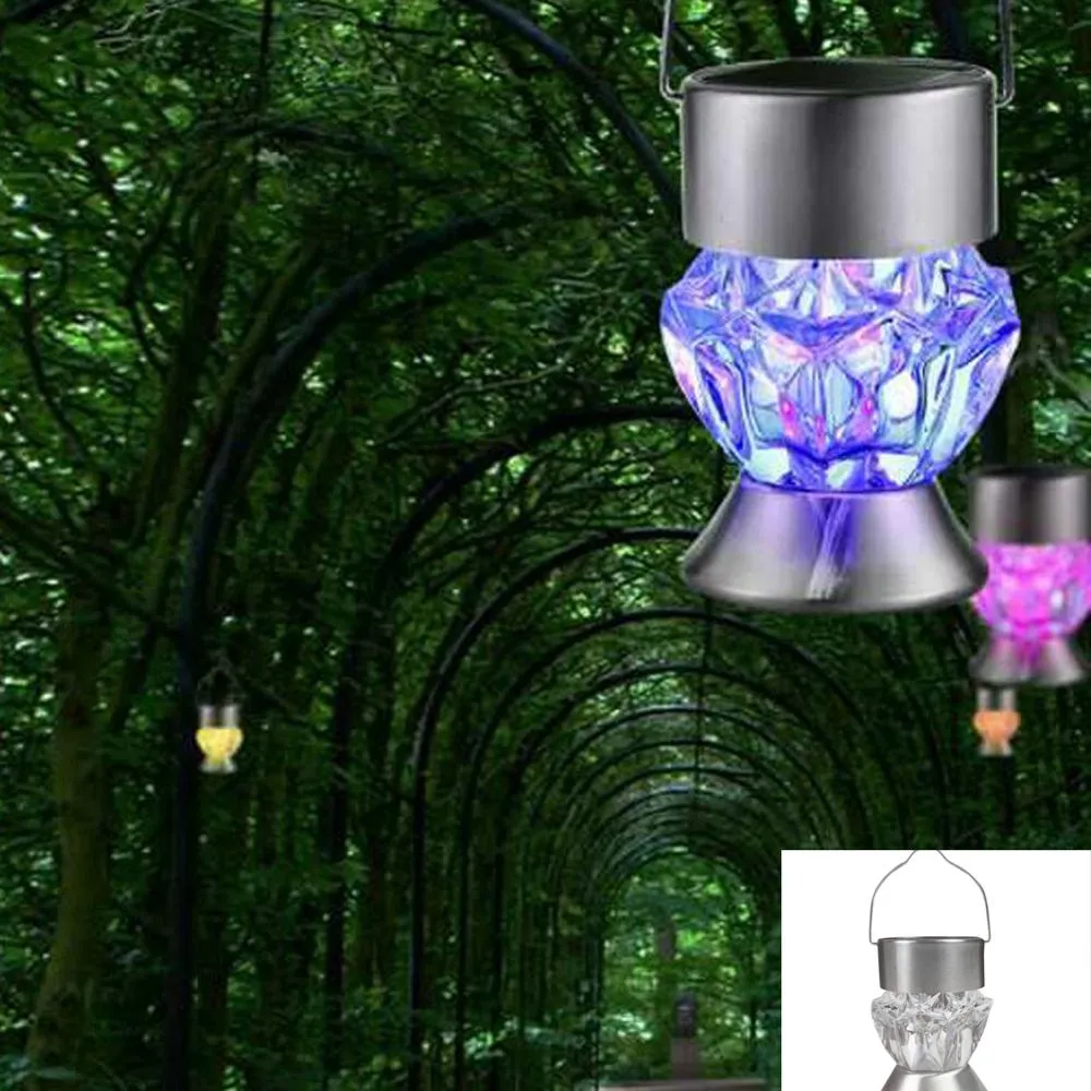 Rotatable Solar LED Diamond Lamp: Vibrant Lighting for Gazebos and Gardens