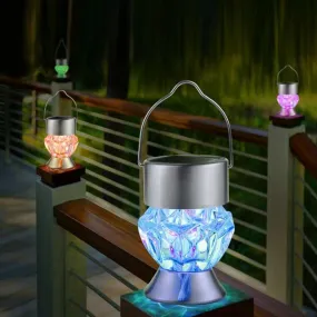 Rotatable Solar LED Diamond Lamp: Vibrant Lighting for Gazebos and Gardens