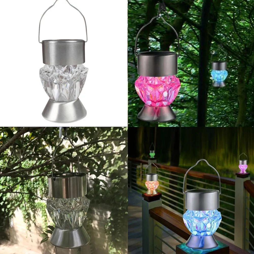 Rotatable Solar LED Diamond Lamp: Vibrant Lighting for Gazebos and Gardens