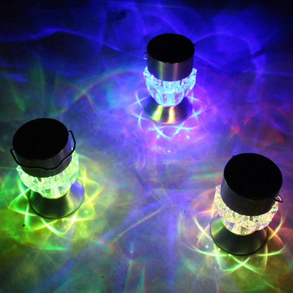 Rotatable Solar LED Diamond Lamp: Vibrant Lighting for Gazebos and Gardens