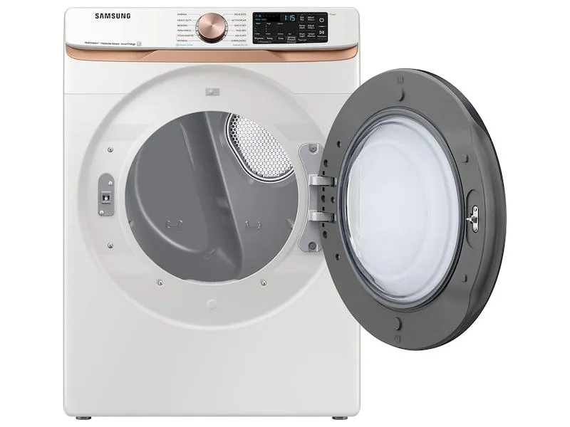 Samsung DVG50BG8300EA3 7.5 cu. ft. Smart Gas Dryer with Steam Sanitize  and Sensor Dry in Ivory