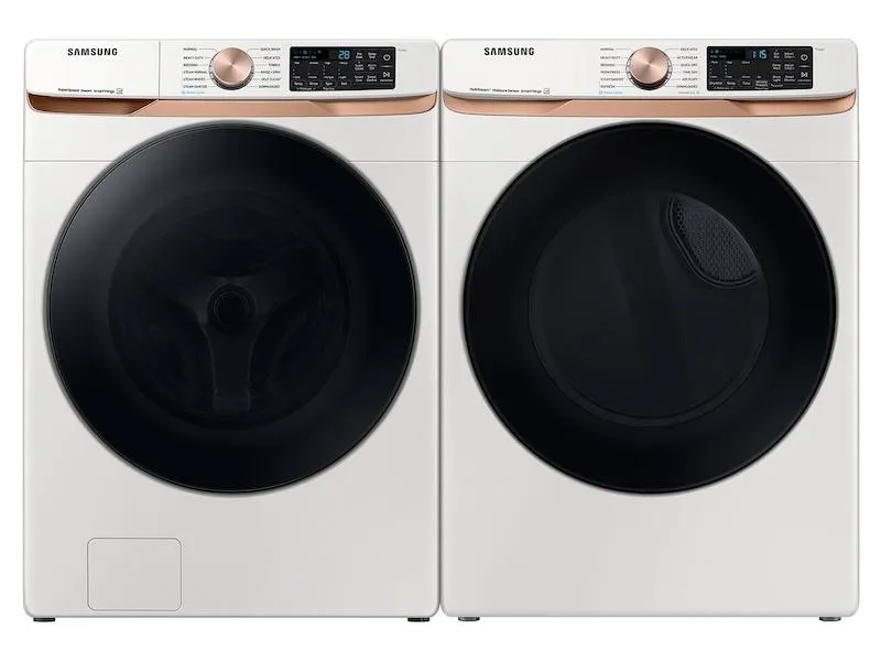 Samsung DVG50BG8300EA3 7.5 cu. ft. Smart Gas Dryer with Steam Sanitize  and Sensor Dry in Ivory