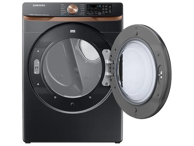 Samsung DVG50BG8300VA3 7.5 cu. ft. Smart Gas Dryer with Steam Sanitize  and Sensor Dry in Brushed Black