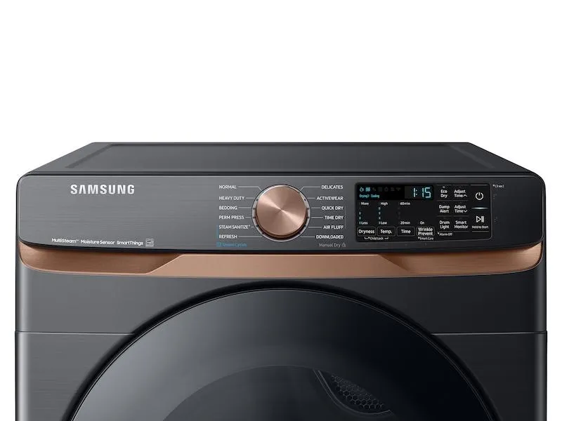 Samsung DVG50BG8300VA3 7.5 cu. ft. Smart Gas Dryer with Steam Sanitize  and Sensor Dry in Brushed Black