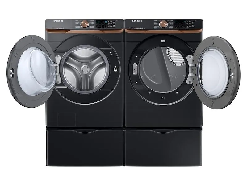 Samsung DVG50BG8300VA3 7.5 cu. ft. Smart Gas Dryer with Steam Sanitize  and Sensor Dry in Brushed Black