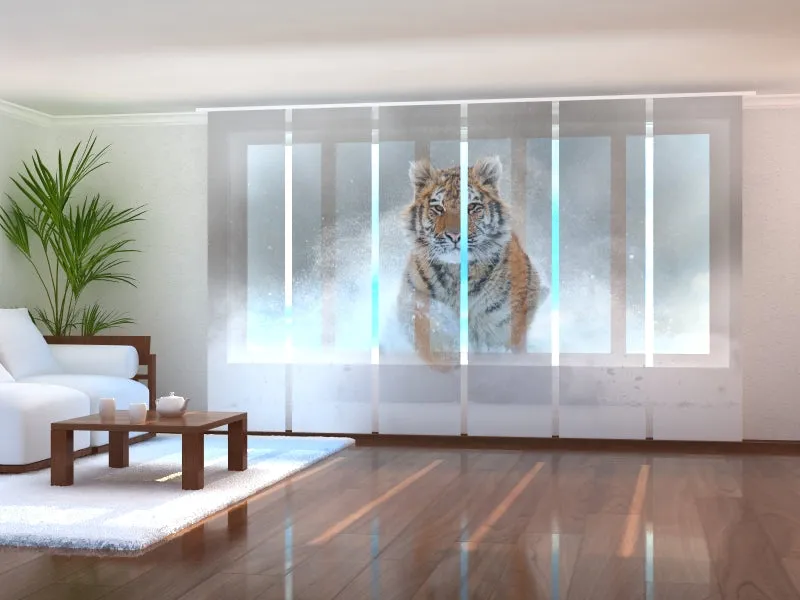 Sliding Panel Curtain Amur Tiger