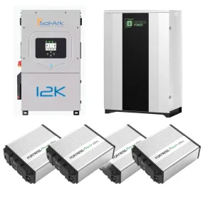 Sol-Ark 12K   Fortress Power eFlex Battery   Fortress Durarack Enclosure Bundle (Sol-Ark-12K, eFlex 5.4 G2, Durarack)