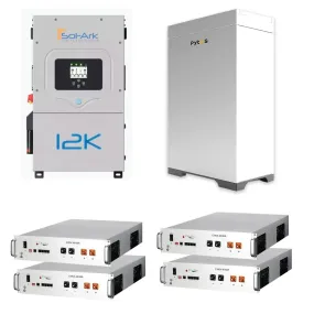Sol-Ark 12K Inverter   Pytes LFP Battery   Pytes Indoor Cabinet Bundle (Sol-Ark-12K, E-box-48100R, Forest RB)