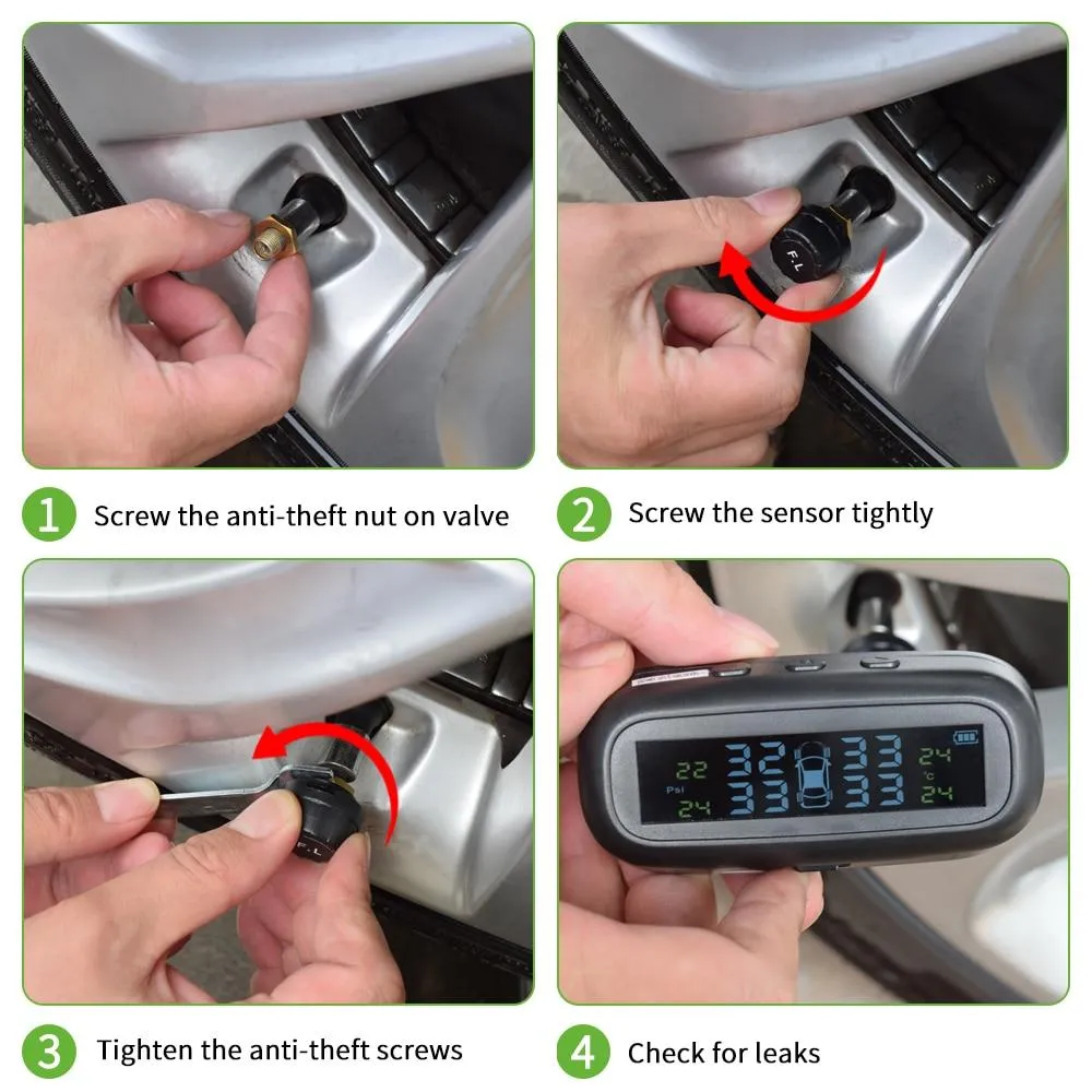 Solar Car TPMS External Internal Sensor