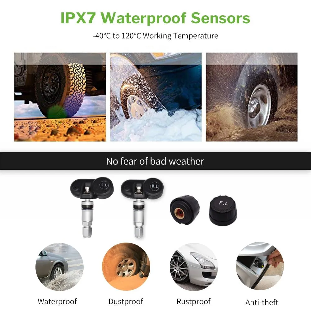 Solar Car TPMS External Internal Sensor