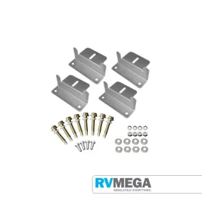 Solar Panel Brackets Z Shape 4 pieces with screws