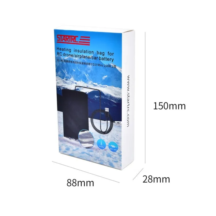 STARTRC Battery Safety Guard Charge Bag USB Automatic Heating Insulation Fireproof Bag For DJI Mini 2 / Air 2S