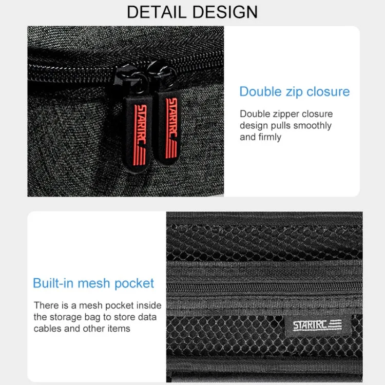 STARTRC Portable Carrying Dacron Hard Case Body Storage Bag for DJI OSMO Pocket  / OSMO Pocket 2(Grey)