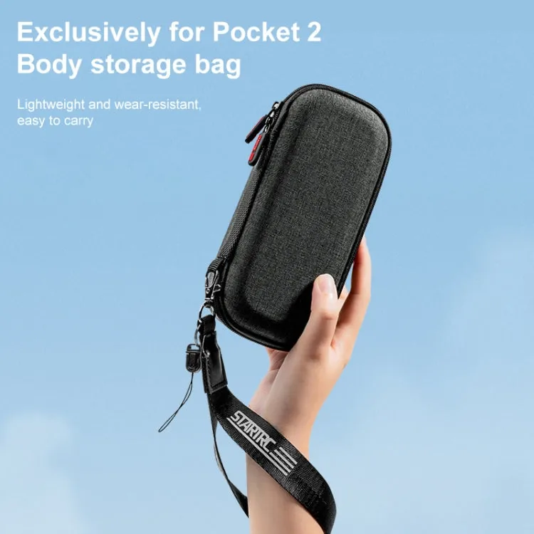 STARTRC Portable Carrying Dacron Hard Case Body Storage Bag for DJI OSMO Pocket  / OSMO Pocket 2(Grey)