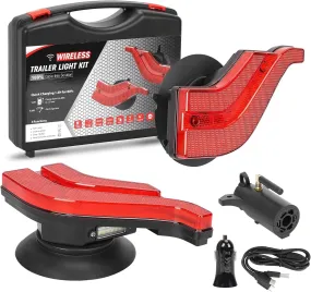 Suparee Upgrade Magnetic Wireless LED Trailer Lights Rechargeable