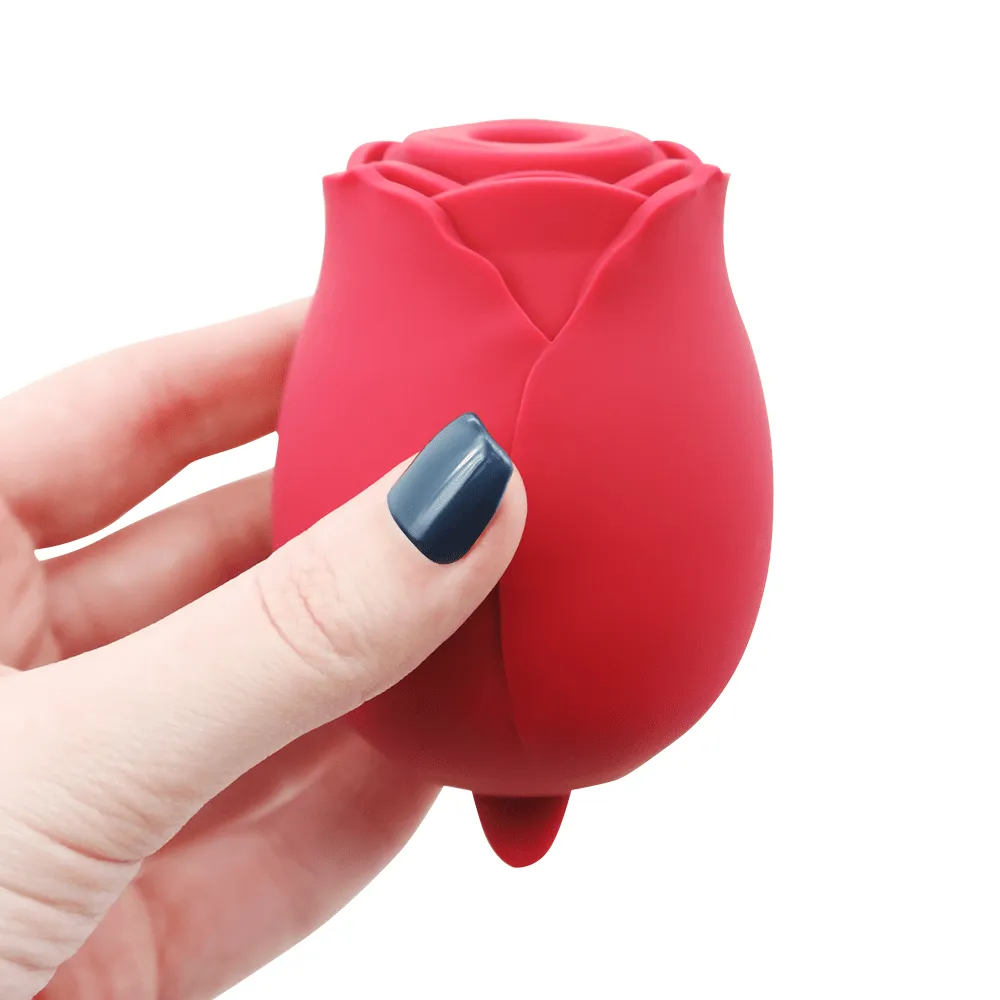 The Rose Vibrator | Duo Flickering Tongue Licker & Clitoral Air Vibrator