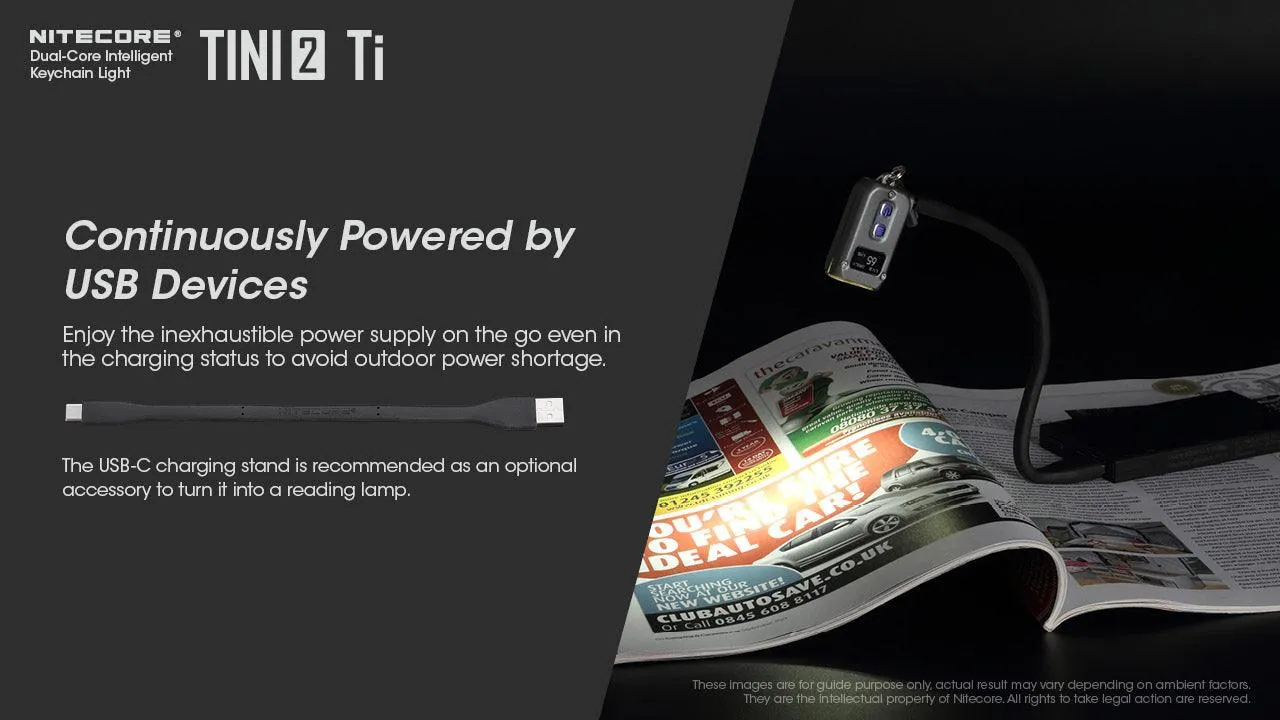 TINI 2 (Titanium) - 500 lumens