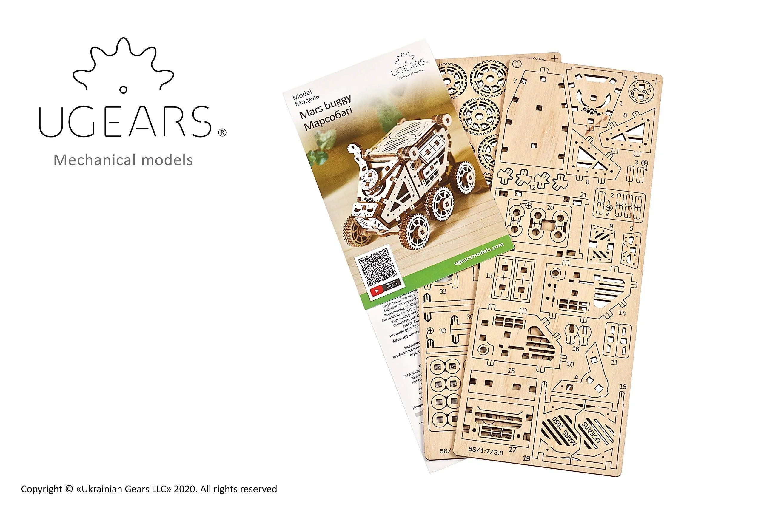 UGears Mars Buggy 3D Model Kit