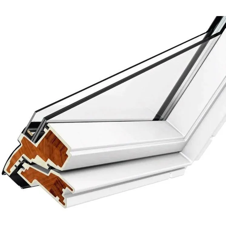 VELUX GGU CK06 006730 Triple Glazed High Energy Efficiency White Polyurethane INTEGRA® SOLAR Window (55 x 118 cm)
