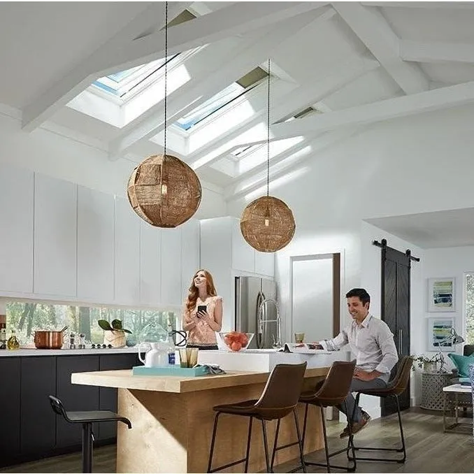 VELUX GGU UK04 006721U Triple Glazed High Energy Efficiency White Polyurethane INTEGRA® Electric Window (134 x 98 cm)