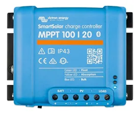Victron Energy SmartSolar MPPT 100V 20 amp 12-24-48 Volt Solar Charge Controller (Bluetooth)