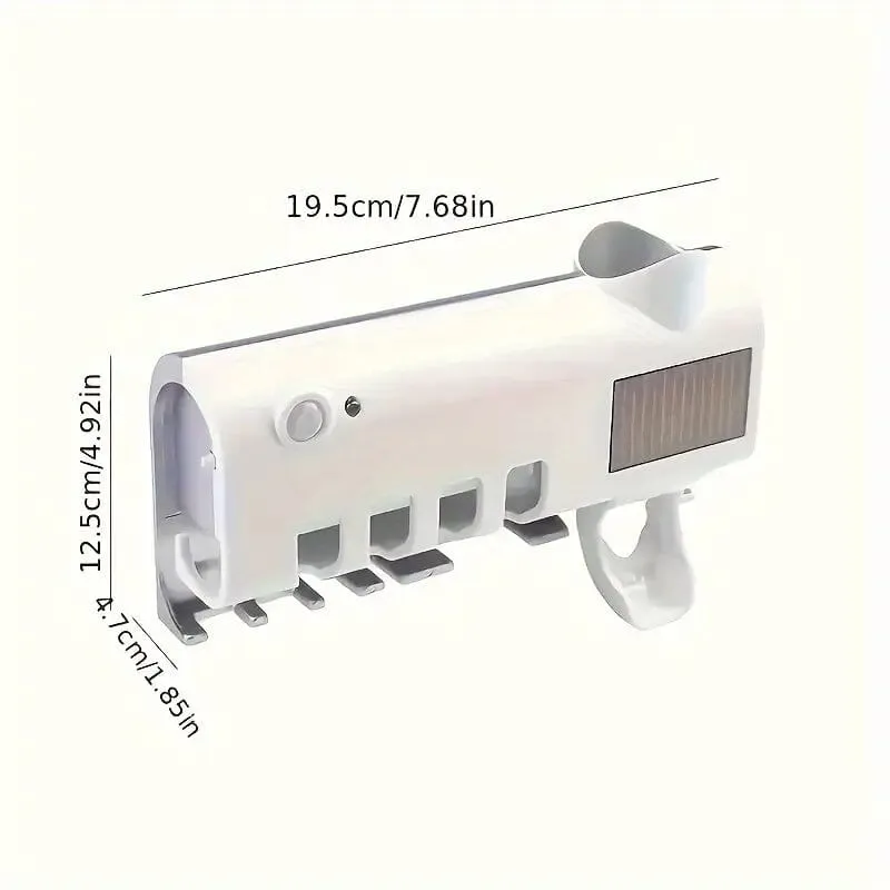 Wall Mounted 4 Slot Toothbrush UV Disinfection Device