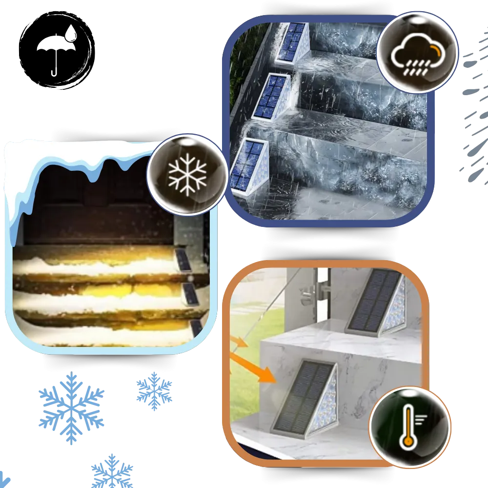 Waterproof Solar Step Lights