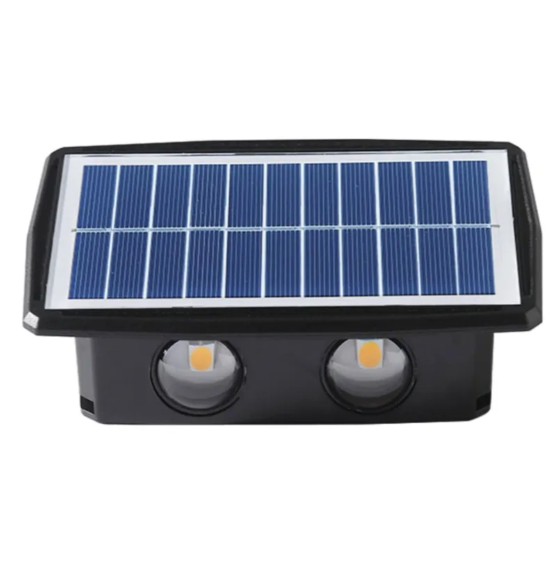 Waterproof Warm Yellow Outdoor Solar Led Wall Light Bl-377