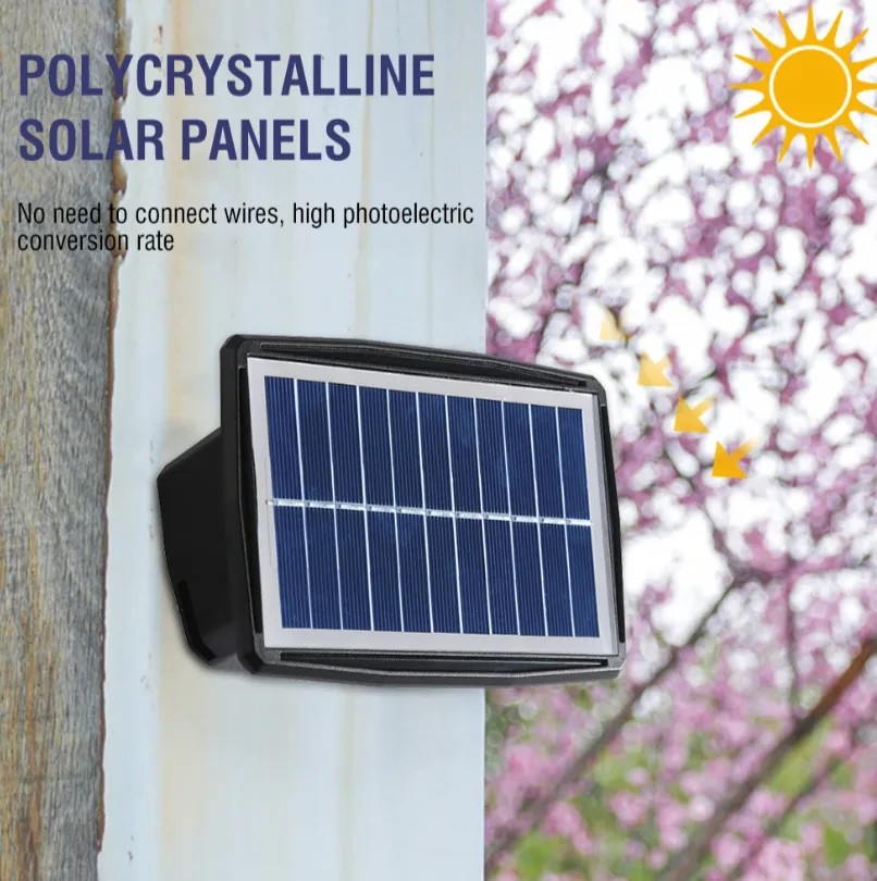 Waterproof Warm Yellow Outdoor Solar Led Wall Light Bl-377