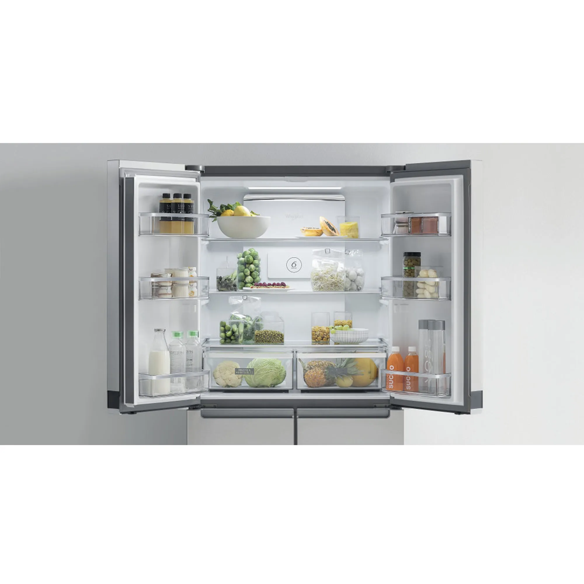 Whirlpool 591Lt 4 Door Fridge Inox