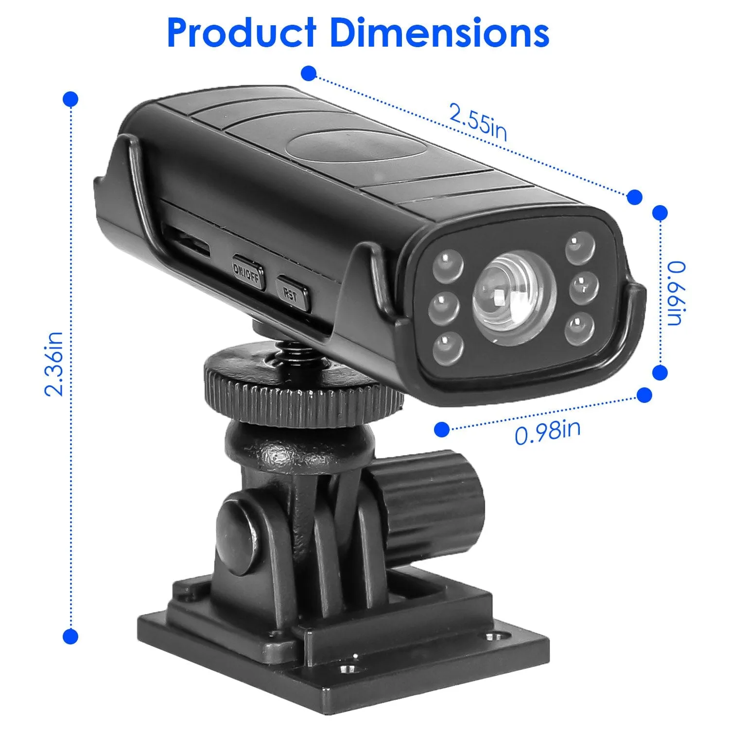 Wireless Camera Reverse Hitch Guide with Flexible Adhesive Base