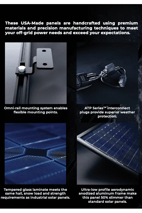 Zamp Solar OBSIDIAN Series 25 Watt Trickle Charge Kit (Magnetic Mounts)
