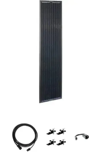Zamp Solar OBSIDIAN® SERIES 90 Watt Long Solar Panel Expansion Kit
